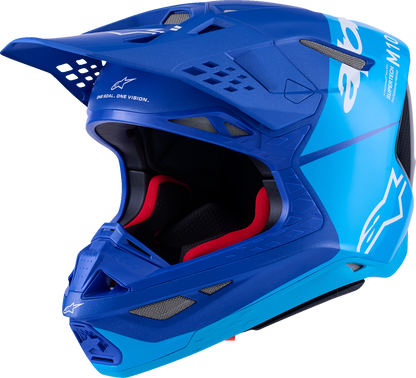 ALPINESTARS Supertech M10 Helmet - Flood - MIPS® - Blue/Black Carbon - Small 8301023-7282-S