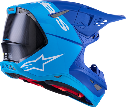 ALPINESTARS Supertech M10 Helmet - Flood - MIPS® - Blue/Black Carbon - Medium 8301023-7282-M