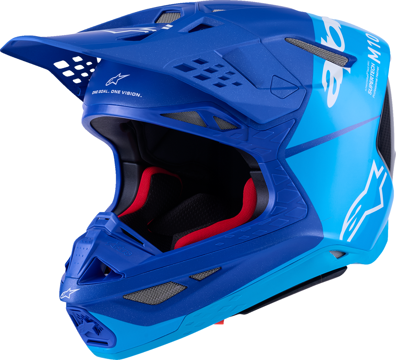 ALPINESTARS Supertech M10 Helmet - Flood - MIPS® - Blue/Black Carbon - 2XL 8301023-7282-XXL