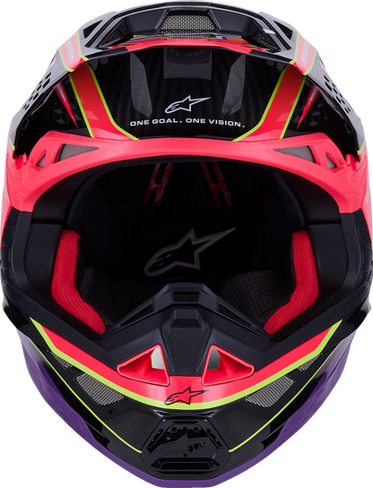ALPINESTARS Supertech M10 Helmet - MIPS® - Era - Gloss Pink/Violet/Yellow Fluo - Small 8301223-3145-S