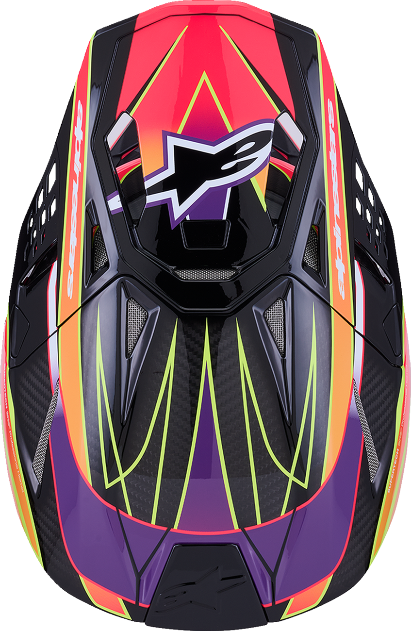 ALPINESTARS Supertech M10 Helmet - MIPS® - Era - Gloss Pink/Violet/Yellow Fluo - Large 8301223-3145-L