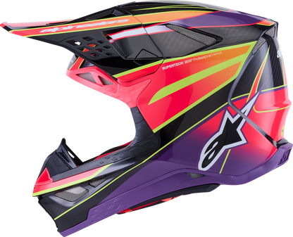 ALPINESTARS Supertech M10 Helmet - MIPS® - Era - Gloss Pink/Violet/Yellow Fluo - Medium 8301223-3145-M