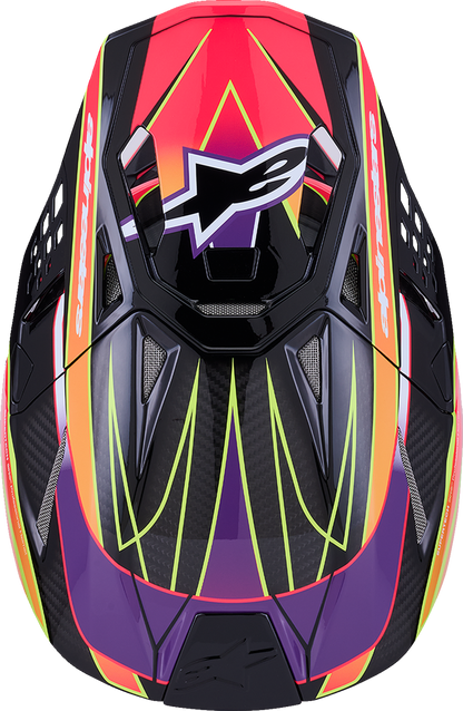ALPINESTARS Supertech M10 Helmet - MIPS® - Era - Gloss Pink/Violet/Yellow Fluo - Medium 8301223-3145-M