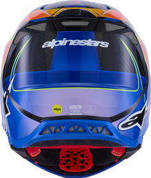 ALPINESTARS Supertech M10 Helmet - MIPS® - Era - Gloss Blue/Red/Yellow Fluo - Small 8301223-7356-S