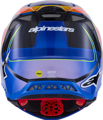 ALPINESTARS Supertech M10 Helmet - MIPS® - Era - Gloss Blue/Red/Yellow Fluo - Medium 8301223-7356-M