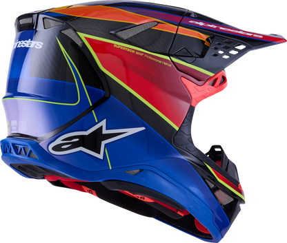 ALPINESTARS Supertech M10 Helmet - MIPS® - Era - Gloss/Blue/Red/Yellow Fluo - Large 8301223-7356-L
