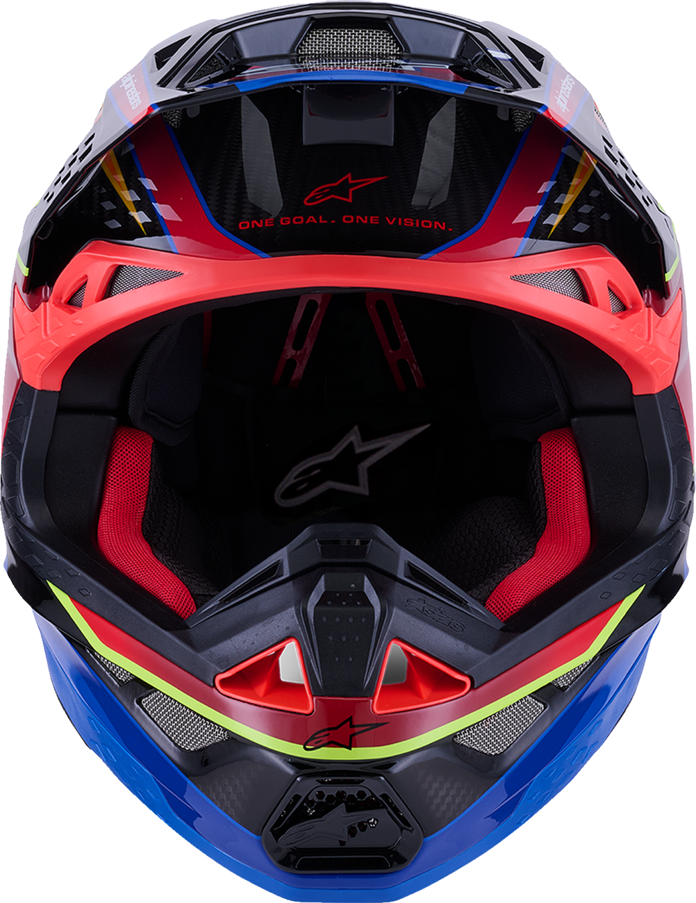ALPINESTARS Supertech M10 Helmet - MIPS® - Era - Gloss Blue/Red/Yellow Fluo - 2XL 8301223-7356-XXL