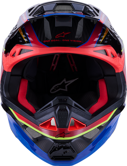 ALPINESTARS Supertech M10 Helmet - MIPS® - Era - Gloss Blue/Red/Yellow Fluo - 2XL 8301223-7356-XXL