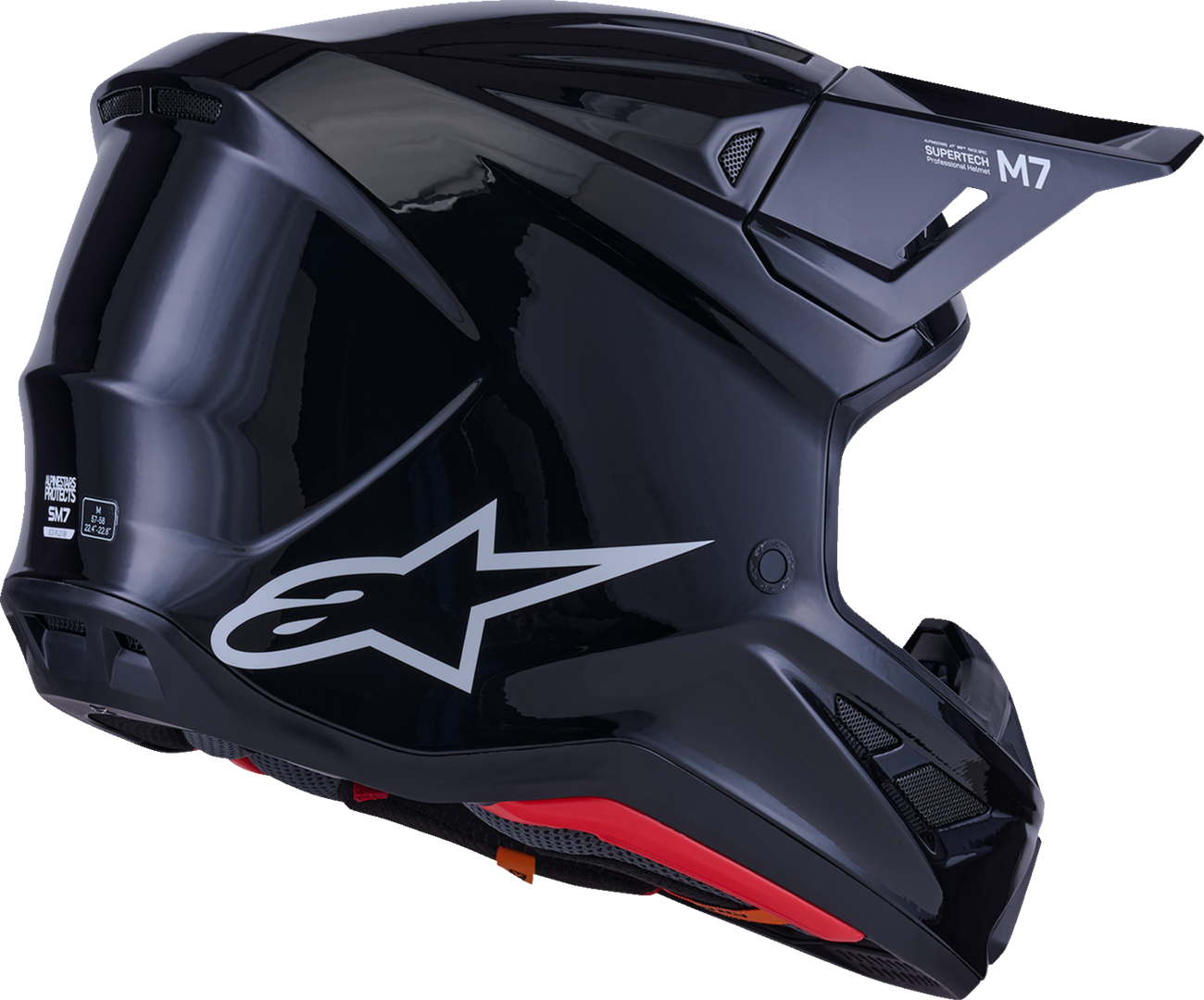 ALPINESTARS SM7 Helmet - Solid - Gloss Black - Large 8301426-1180-L