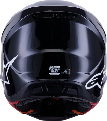 ALPINESTARS SM7 Helmet - Solid - Gloss Black - 2XL 8301426-1180-XXL