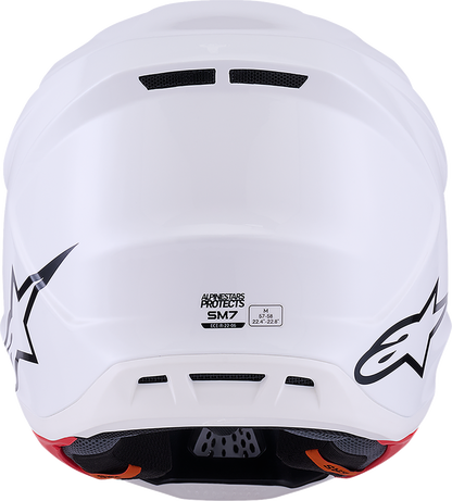 ALPINESTARS SM7 Helmet - Solid - Gloss White - Small 8301426-2180-S