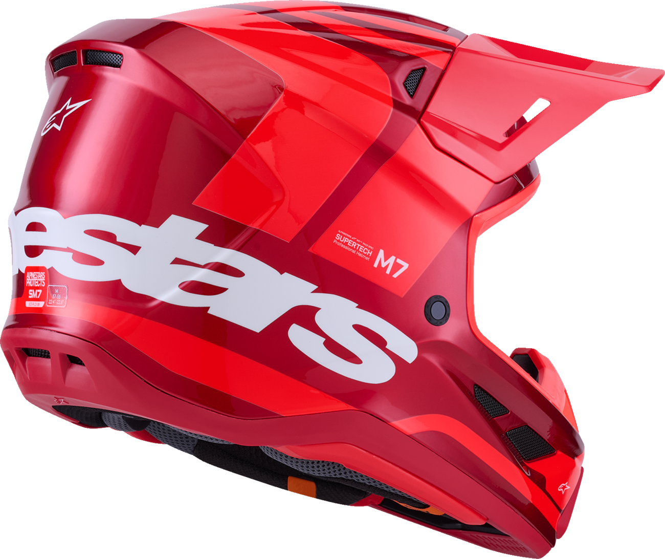 ALPINESTARS SM7 Helmet - Core - Gloss Red - XL 8301826-3127-XL