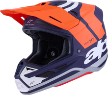 ALPINESTARS SM7 Helmet - Core - Matte Orange/Blue - Small 8301826-408-S