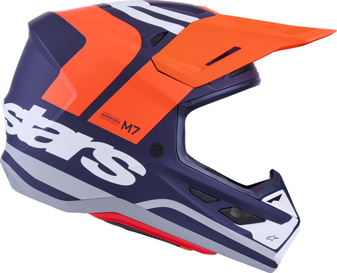 ALPINESTARS SM7 Helmet - Core - Matte Orange/Blue - Small 8301826-408-S