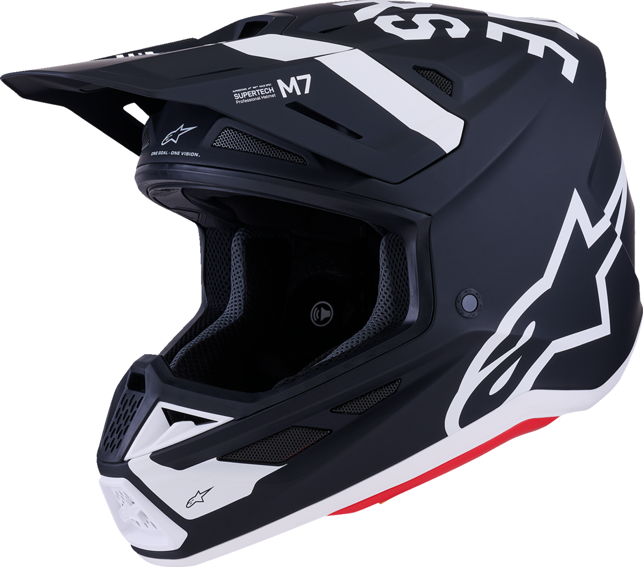 ALPINESTARS SM7 Helmet - Dasher - Matte Black/White - XS 8302226-1121-XS