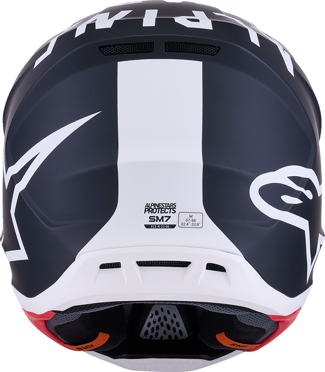 ALPINESTARS SM7 Helmet - Dasher - Matte Black/White - XS 8302226-1121-XS