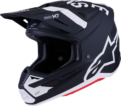 ALPINESTARS SM7 Helmet - Dasher - Matte Black/White - XL 8302226-1121-XL
