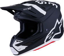 ALPINESTARS SM7 Helmet - Dasher - Matte Black/White - 2XL 8302226-1121-XXL
