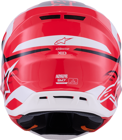 ALPINESTARS SM7 Helmet - Deed - Gloss Red/Black/White - XS 8302426-3139-XS