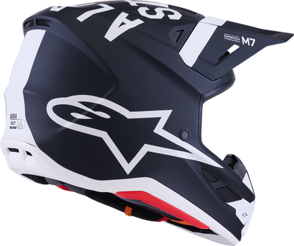 ALPINESTARS SM7 Helmet - Dasher - Matte Black/White - 2XL 8302226-1121-XXL