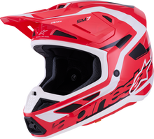 ALPINESTARS SM7 Helmet - Deed - Gloss Red/Black/White - Medium 8302426-3139-M