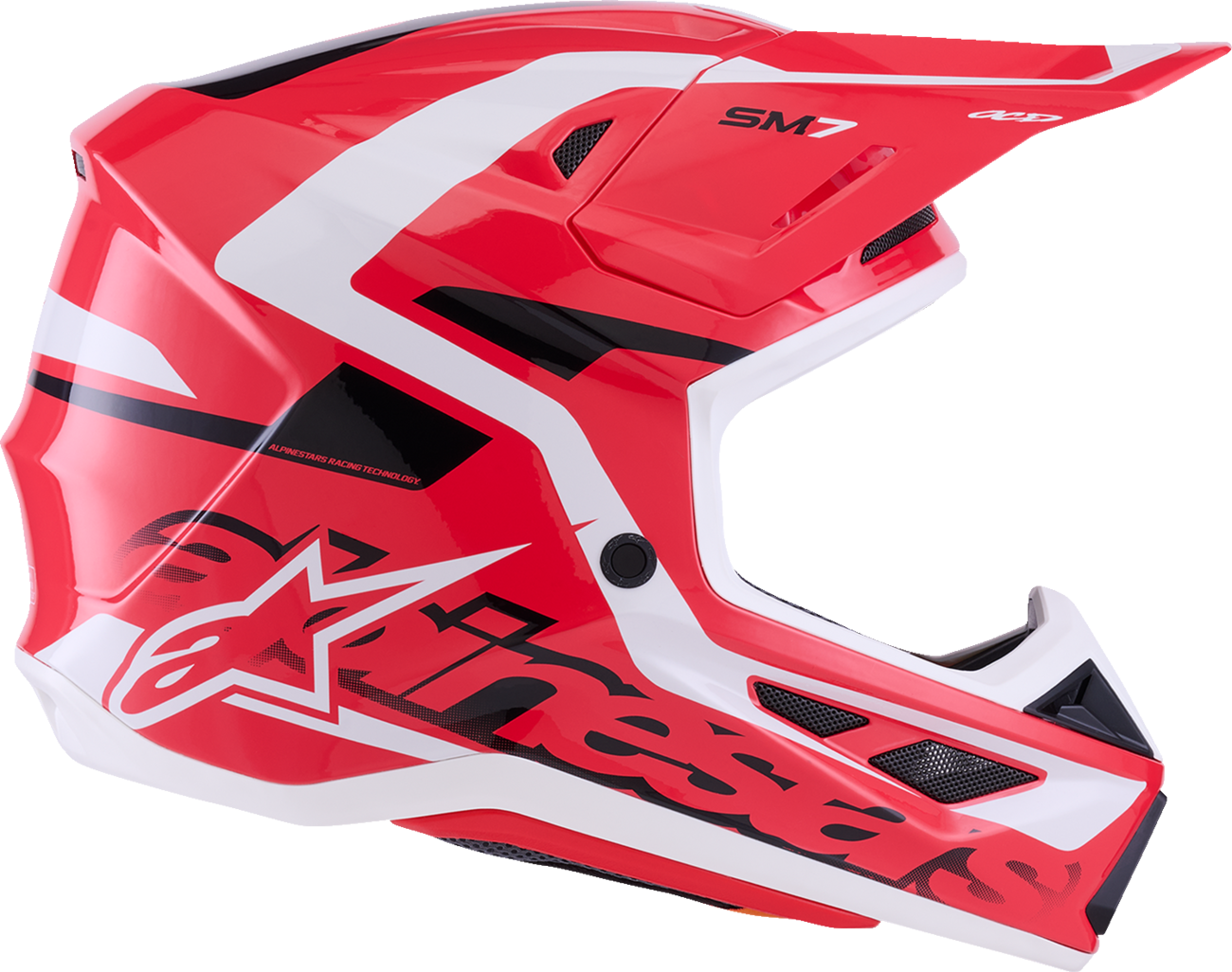 ALPINESTARS SM7 Helmet - Deed - Gloss Red/Black/White - Large 8302426-3139-L