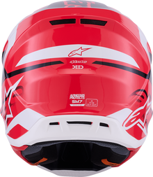 ALPINESTARS SM7 Helmet - Deed - Gloss Red/Black/White - XL 8302426-3139-XL