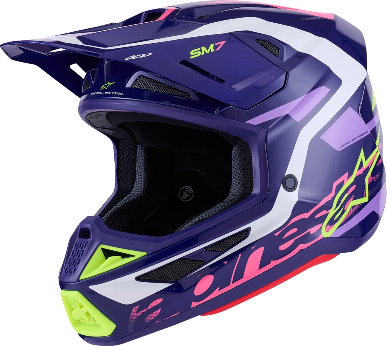 ALPINESTARS SM7 Helmet - Deed - Gloss Purple/Pink - XL 8302426-3142-XL