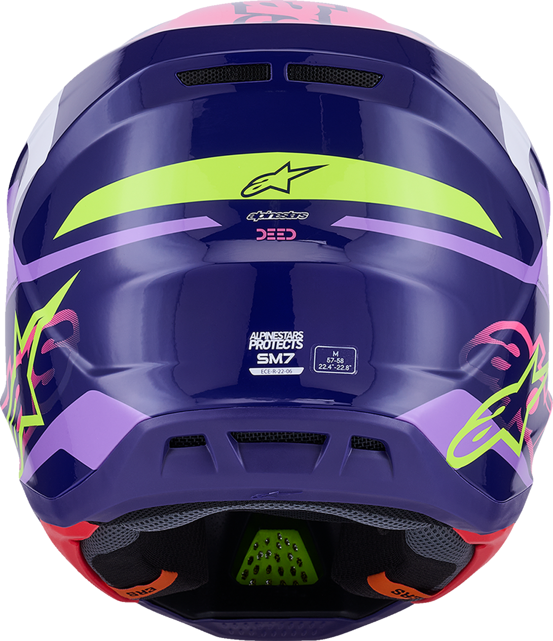 ALPINESTARS SM7 Helmet - Deed - Gloss Purple/Pink - Large 8302426-3142-L