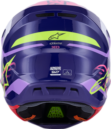 ALPINESTARS SM7 Helmet - Deed - Gloss Purple/Pink - Large 8302426-3142-L