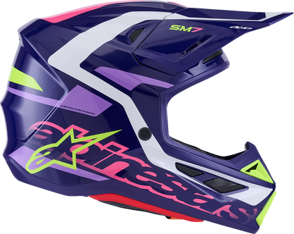ALPINESTARS SM7 Helmet - Deed - Gloss Purple/Pink - XL 8302426-3142-XL