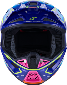 ALPINESTARS SM7 Helmet - Cast - Gloss/Blue/Pink/Yellow Fluo - XL 8302626-7254-XL