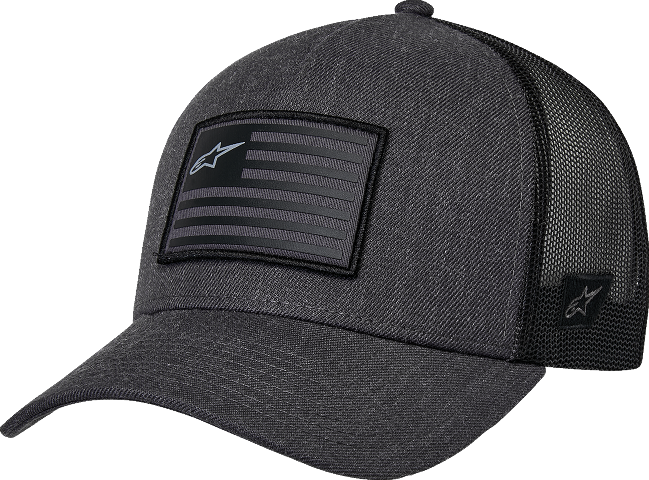 ALPINESTARS Flag Snapback Hat - Heather Charcoal/Black 1211-81013-1910-OS