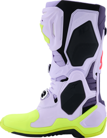 ALPINESTARS Tech 10 Supervented Boots - Purple/Fluorescent Yellow/Diva Pink - US 10 / EU 44.5 2010520-3150-10