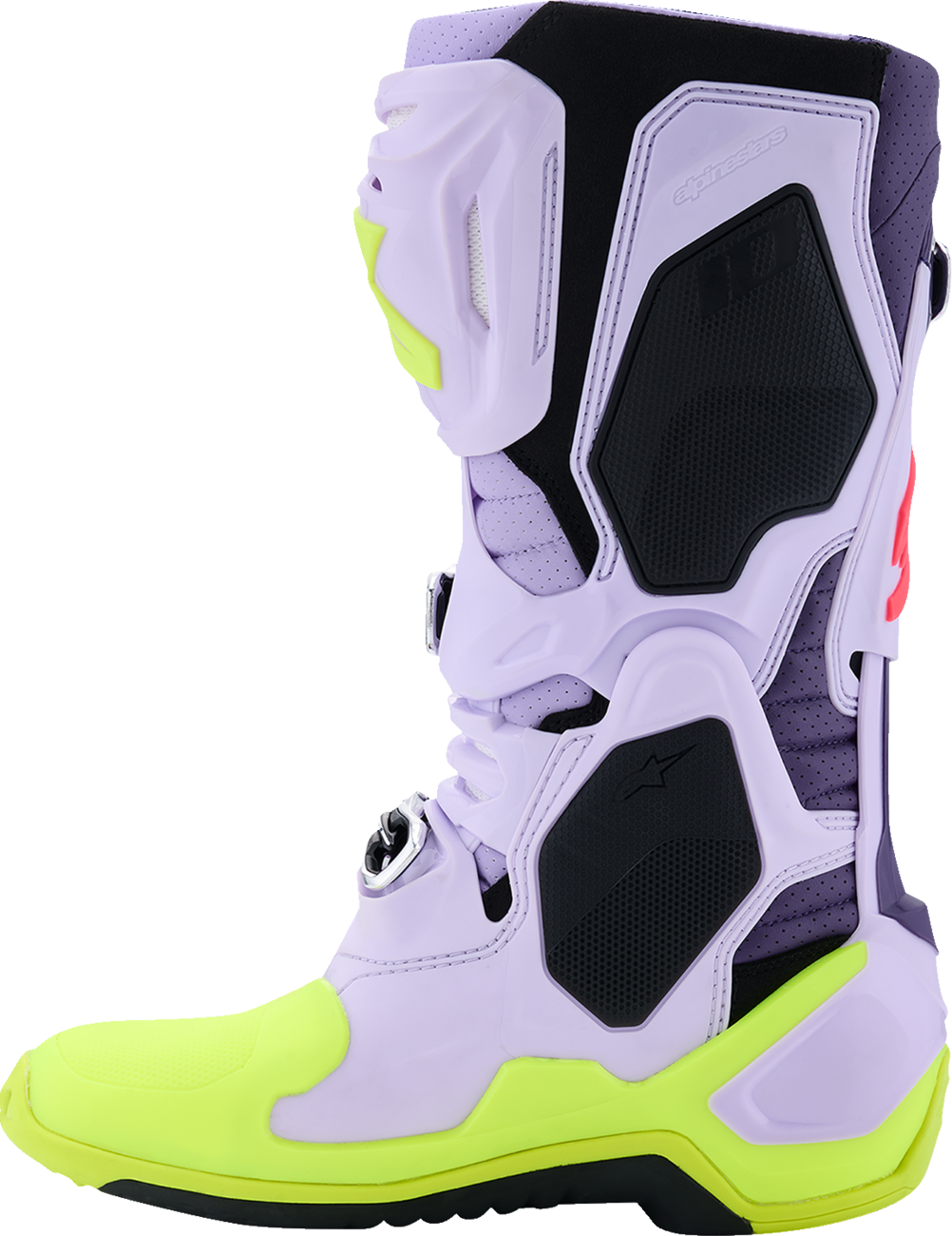 ALPINESTARS Tech 10 Supervented Boots - Purple/Fluorescent Yellow/Diva Pink - US 12 / EU 47 2010520-3150-12