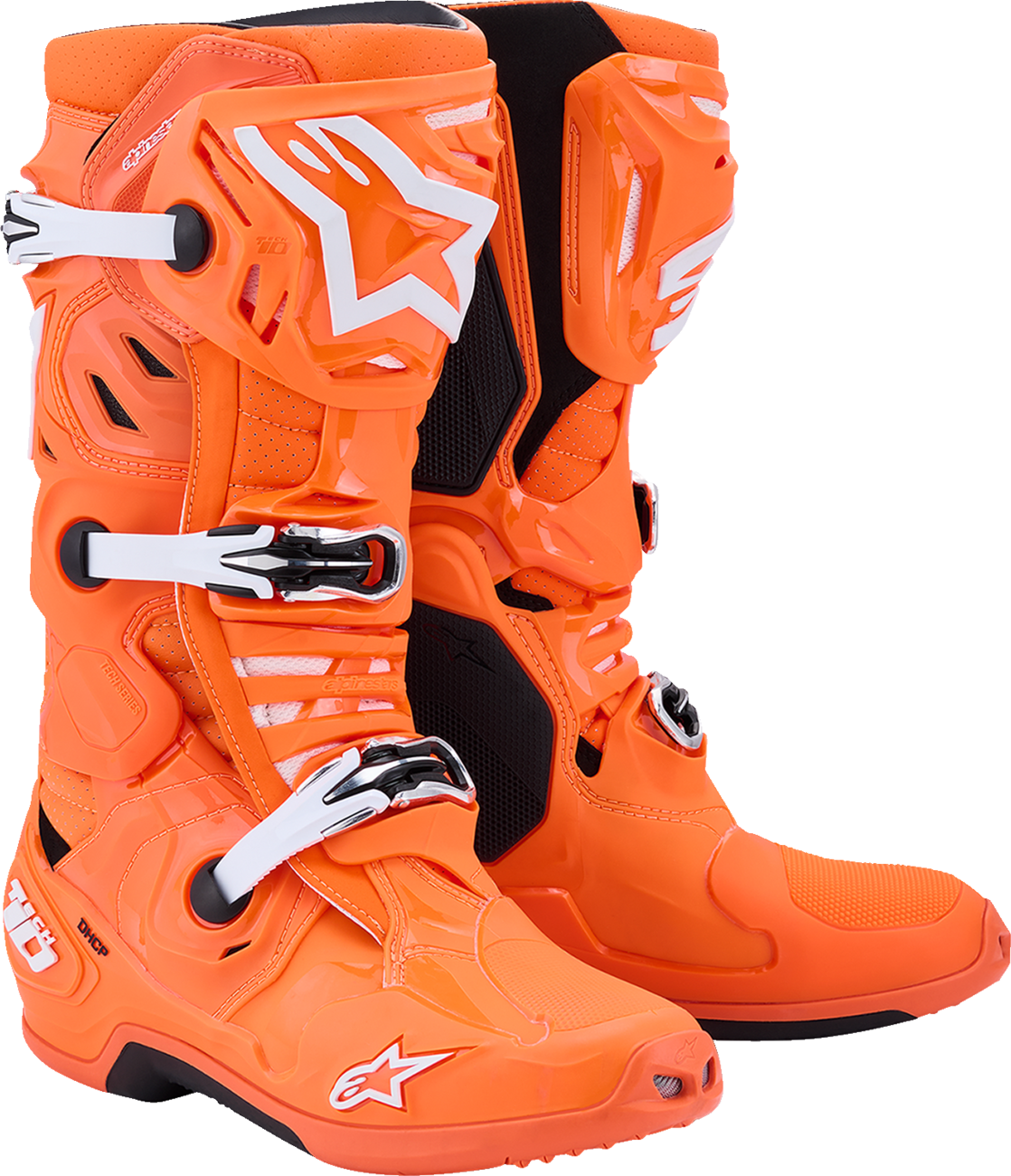 ALPINESTARS Tech 10 Supervented Boots - Fluorescent Orange/Black/White - US 7 / EU 40.5 2010520-4512-7