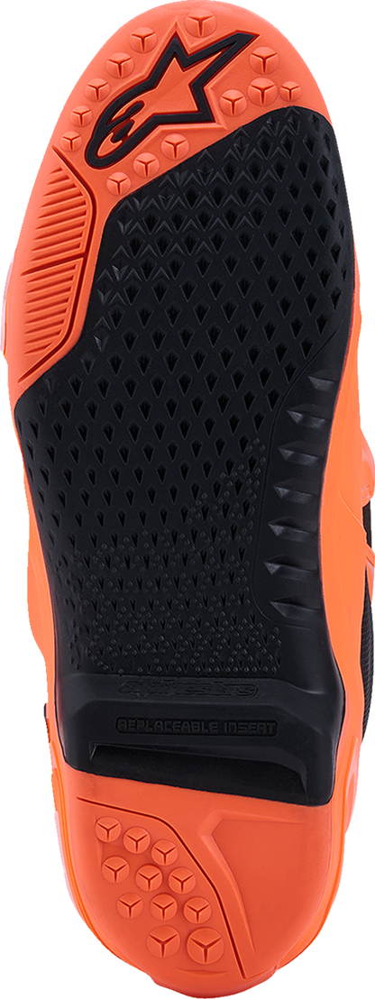 ALPINESTARS Tech 10 Supervented Boots - Fluorescent Orange/Black/White - US 7 / EU 40.5 2010520-4512-7