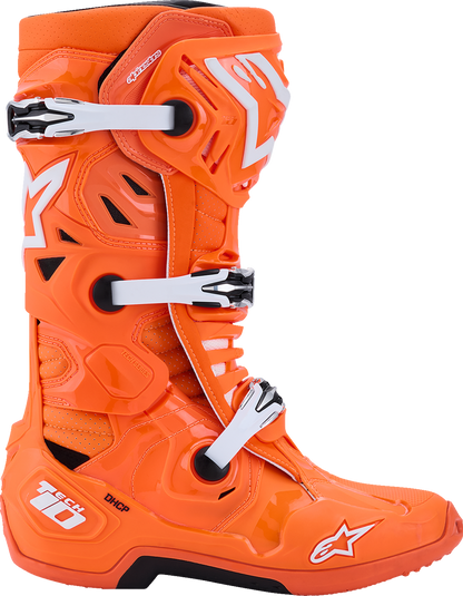 ALPINESTARS Tech 10 Supervented Boots - Fluorescent Orange/Black/White - US 7 / EU 40.5 2010520-4512-7