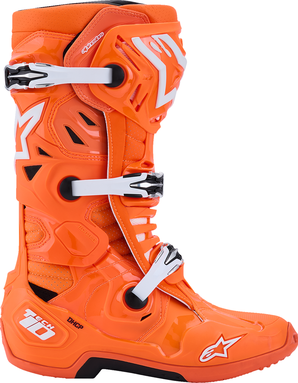 ALPINESTARS Tech 10 Supervented Boots - Fluorescent Orange/Black/White - US 8 / EU 42 2010520-4512-8