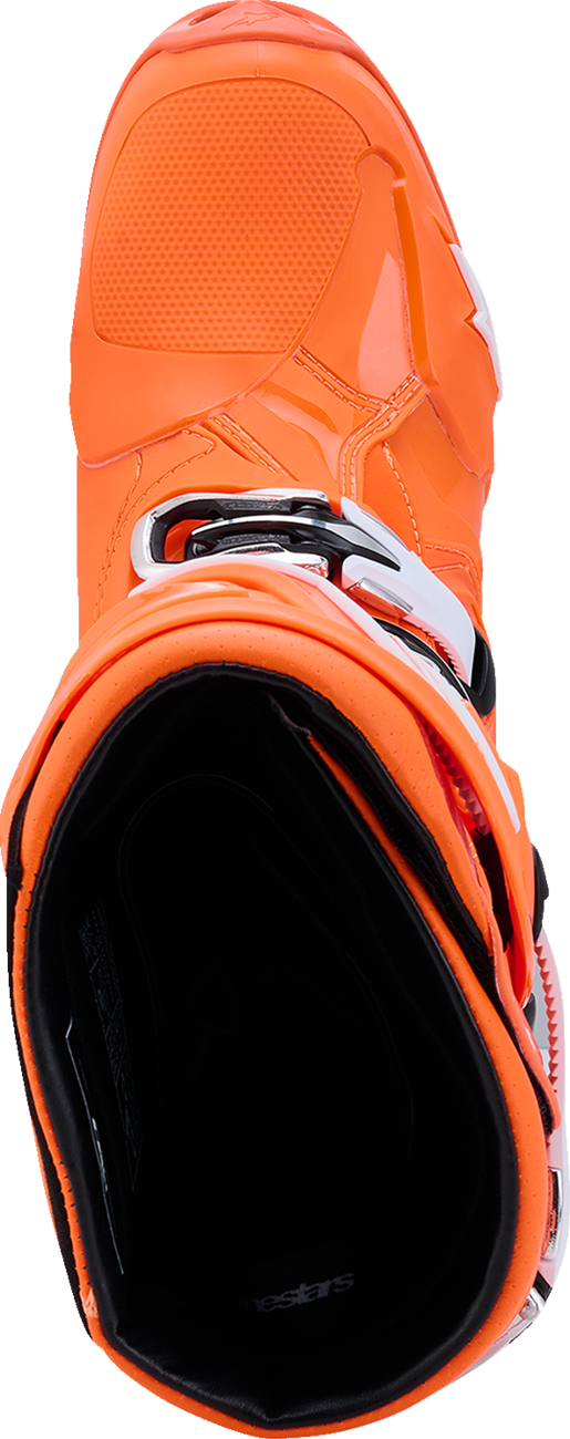 ALPINESTARS Tech 10 Supervented Boots - Fluorescent Orange/Black/White - US 11 / EU 45.5 2010520-4512-11
