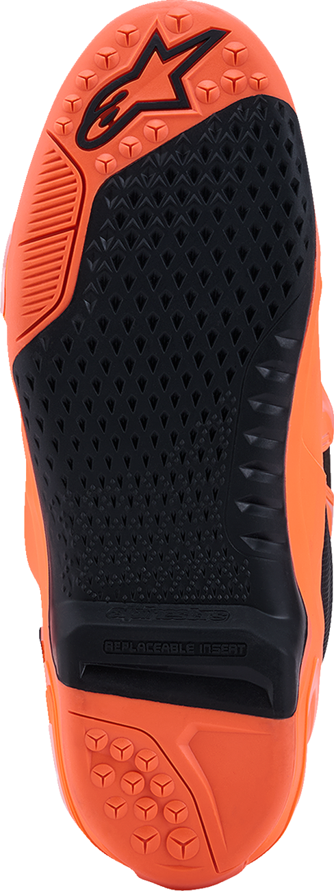 ALPINESTARS Tech 10 Supervented Boots - Fluorescent Orange/Black/White - US 14 / EU 49.5 2010520-4512-14