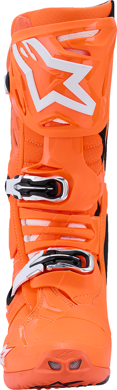 ALPINESTARS Tech 10 Supervented Boots - Fluorescent Orange/Black/White - US 13 / EU 48 2010520-4512-13