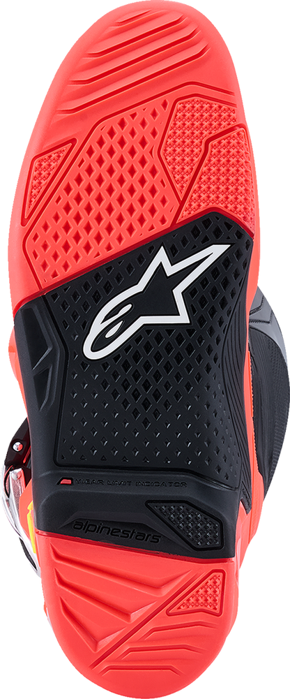 ALPINESTARS Tech 7 Boots - Black/Fluorescent Red/Fluorescent Pink - US 7 / EU 40.5 2012025-1576-7