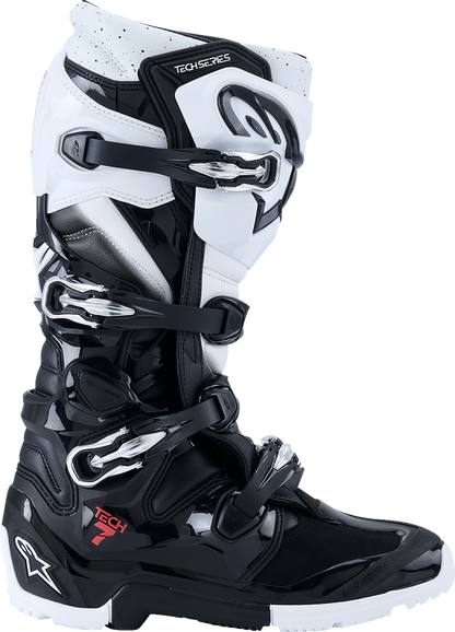 ALPINESTARS Tech 7 Enduro Boots - Black/White - US 13 2010426-12-13
