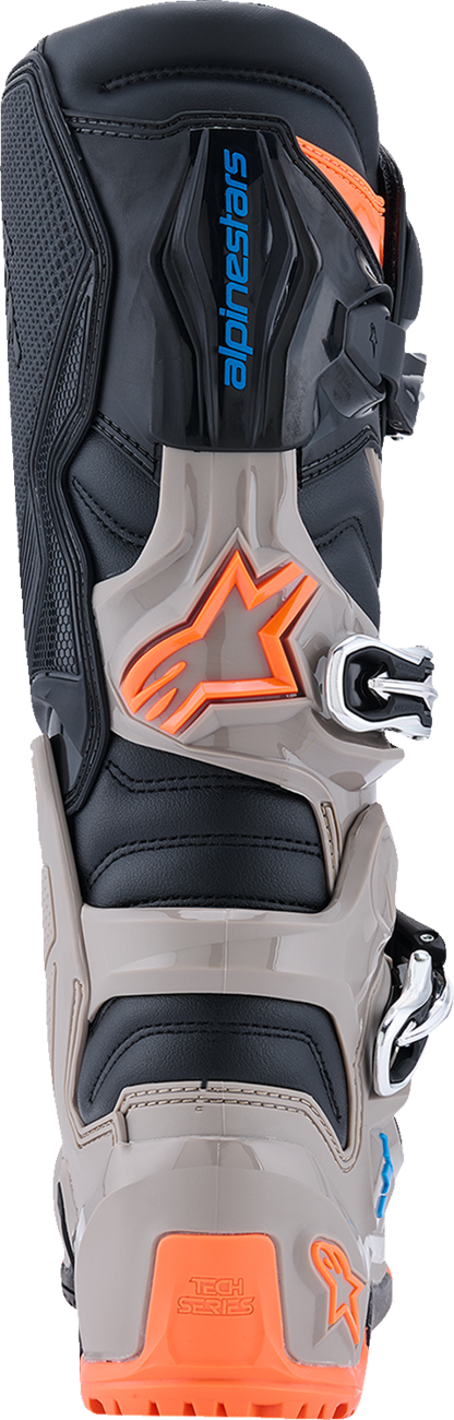 ALPINESTARS Tech 7 Enduro Boots - Black/Warm Gray/Fluorescent Orange - US 8 2010426-1562-8