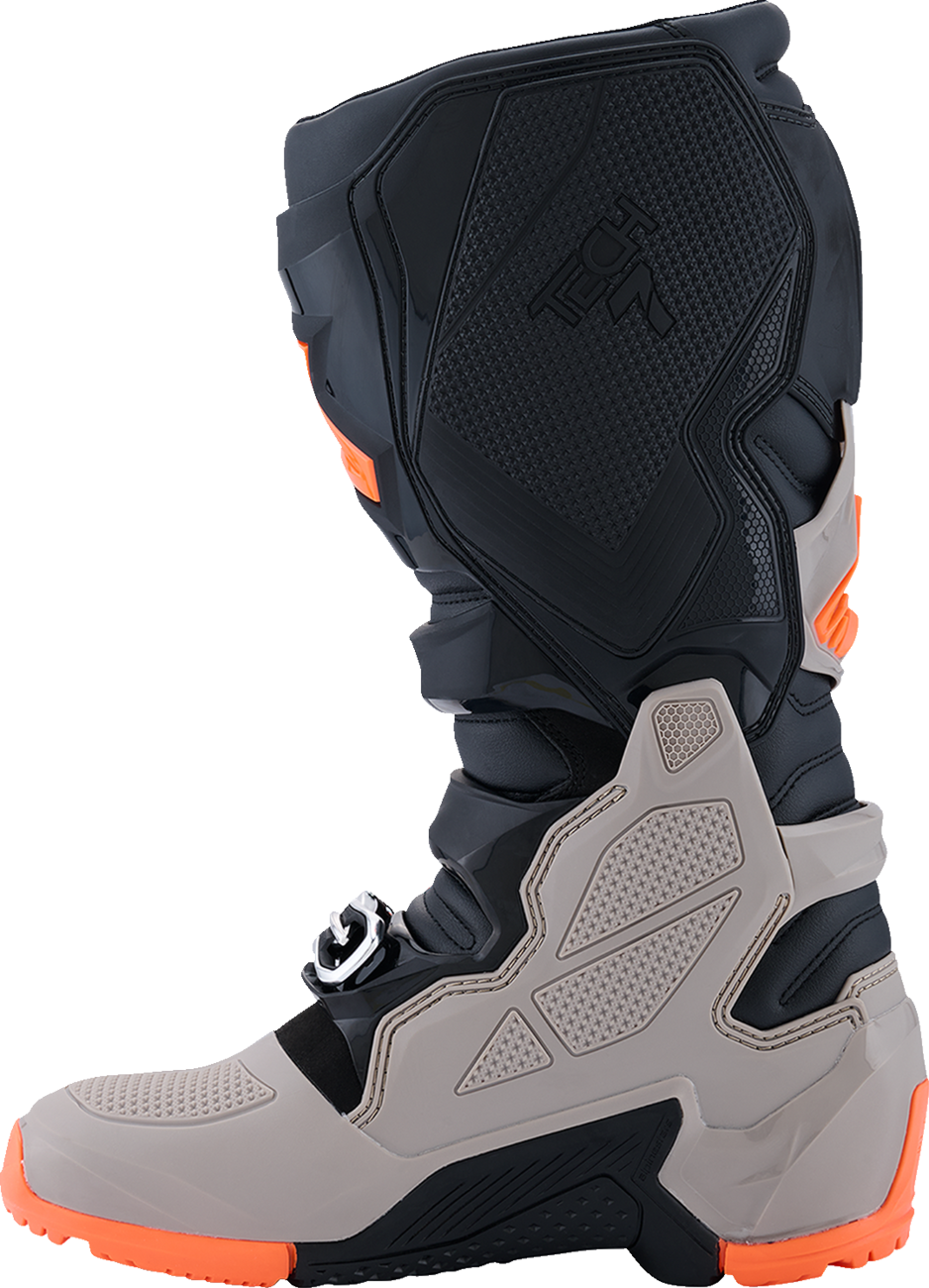ALPINESTARS Tech 7 Enduro Boots - Black/Warm Gray/Fluorescent Orange - US 12 2010426-1562-12