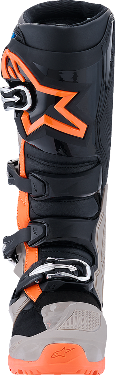 ALPINESTARS Tech 7 Enduro Boots - Black/Warm Gray/Fluorescent Orange - US 14 2010426-1562-14