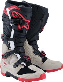 ALPINESTARS Tech 7 Enduro Boots - Black/Light Gray/Bright Red - US 12 2010426-1903-12