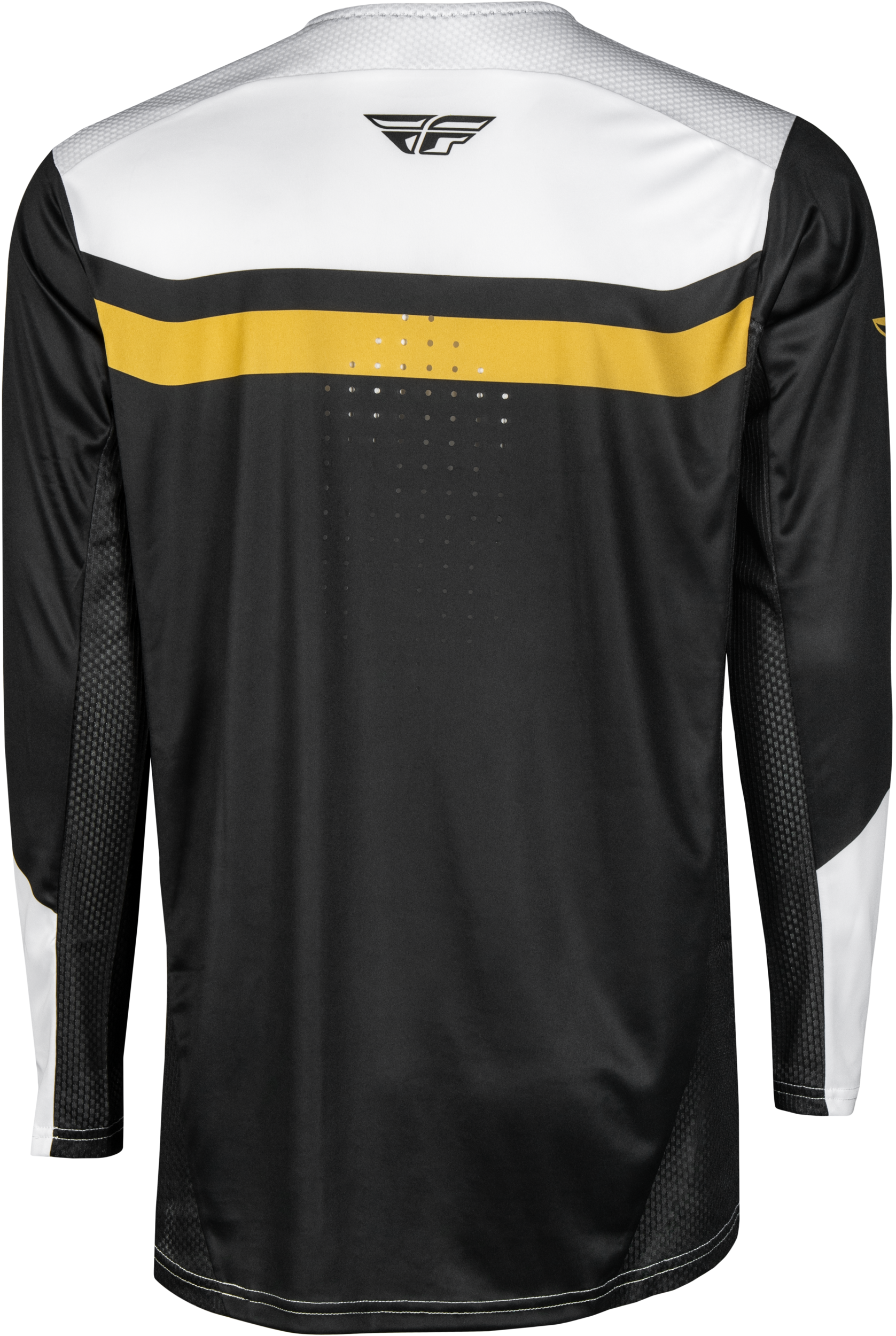 Youth Rayce Bicycle Jersey White/Black/Gold Yxl