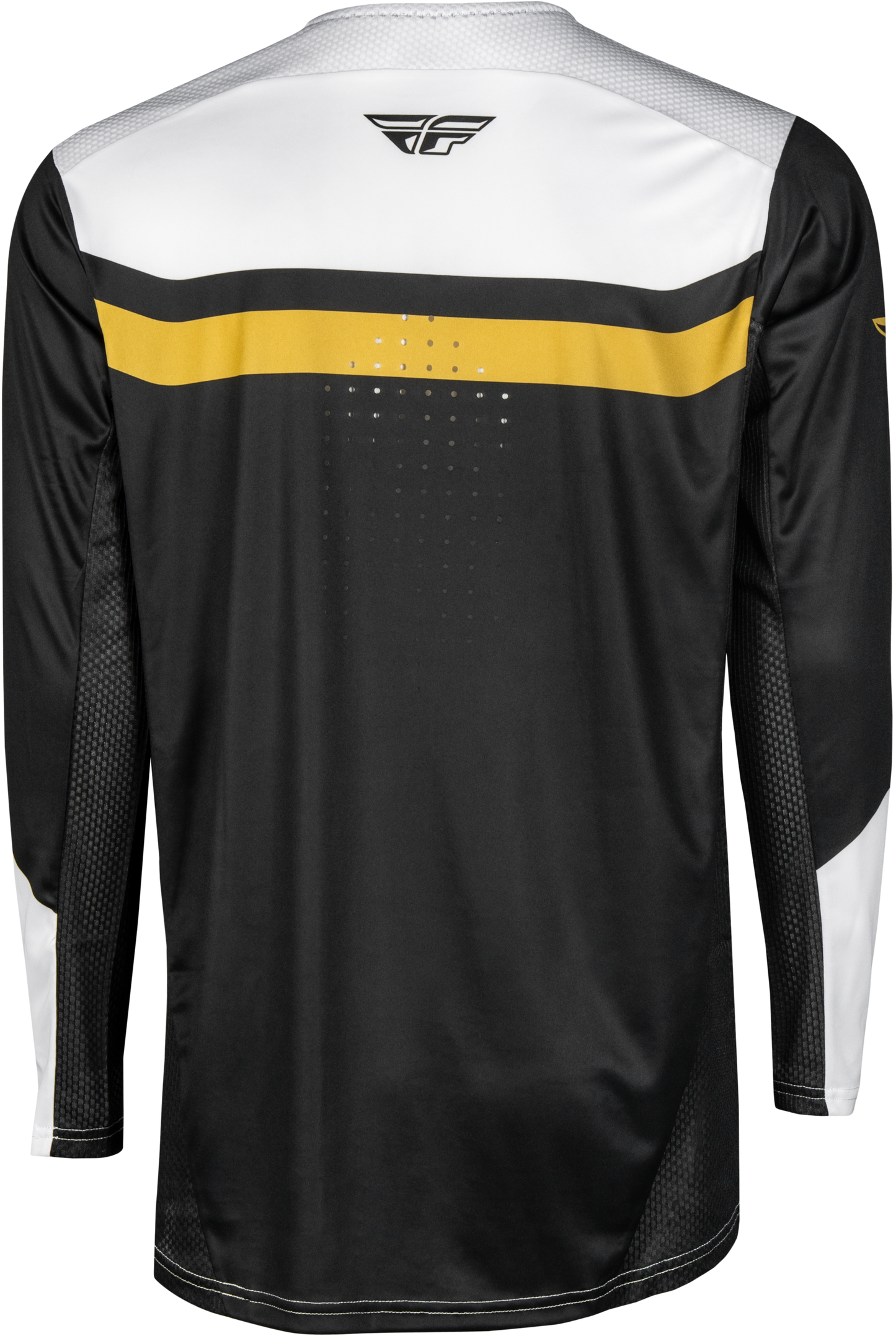 Youth Rayce Bicycle Jersey White/Black/Gold Ym